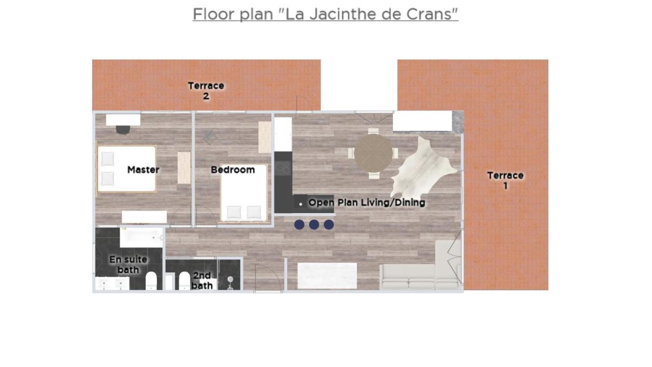 La Jacinthe De Crans Appartement Buitenkant foto